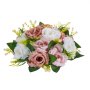 VEVOR Kunstblumen, 10 Stück, 240x240x120 mm, künstliche Blumenkugeln, Kunstrosen-Arrangements für Hochzeitsmittelstücke, Heimdekoration, Tischdekoration, Partys, Feiern, rosa & weiße Rosen