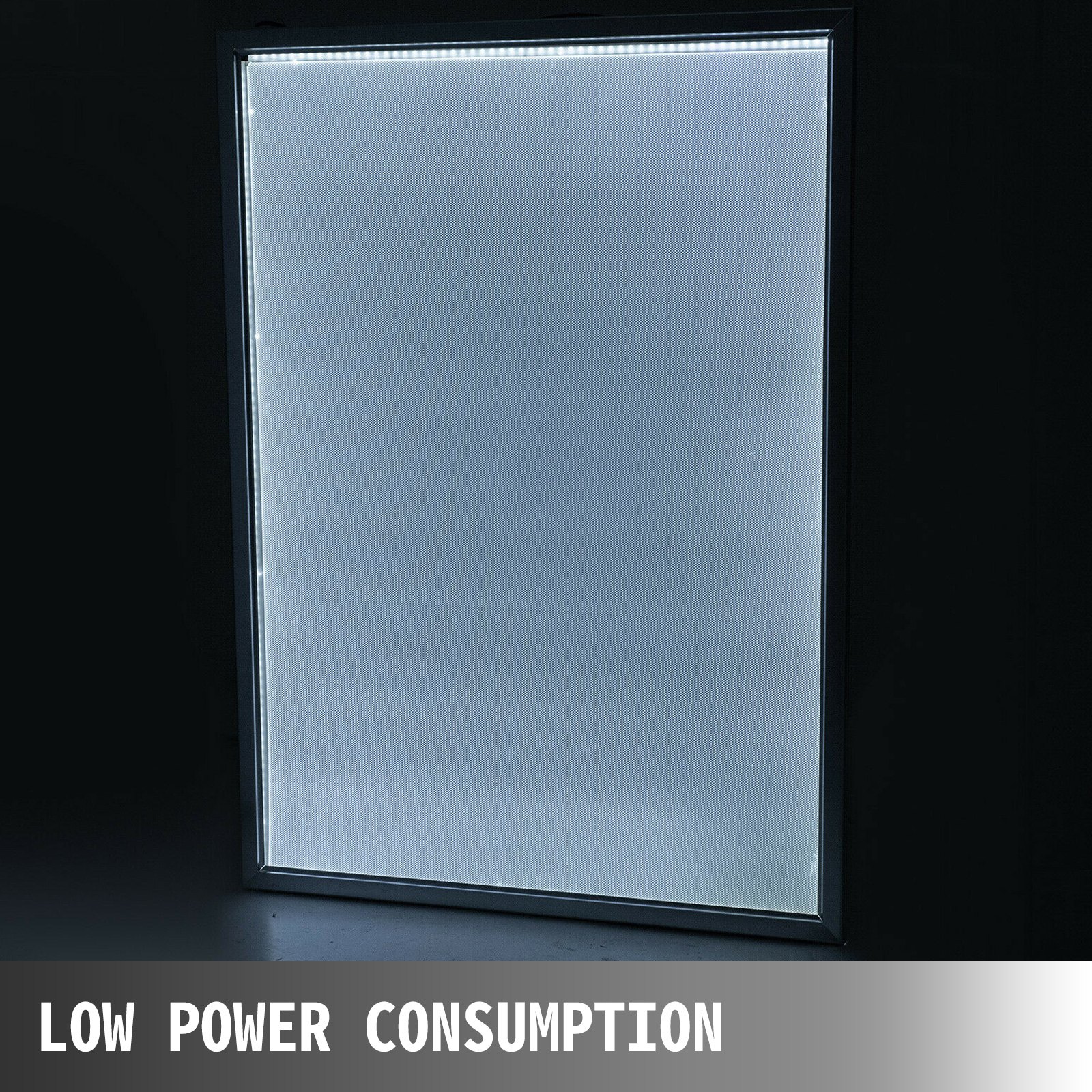 Vevor Led Leuchtrahmen Bilderrahmen 33 X 47 Zoll Hintergrundbeleuchteter Gelb A0