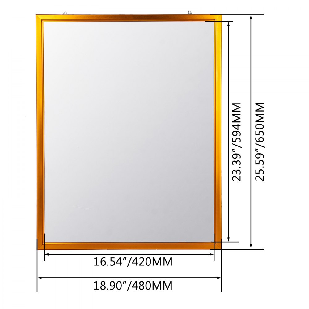 Vevor Led Leuchtrahmen 17x23 Zoll Bilderrahmen Posterrahmen Leuchtdisplay Golden