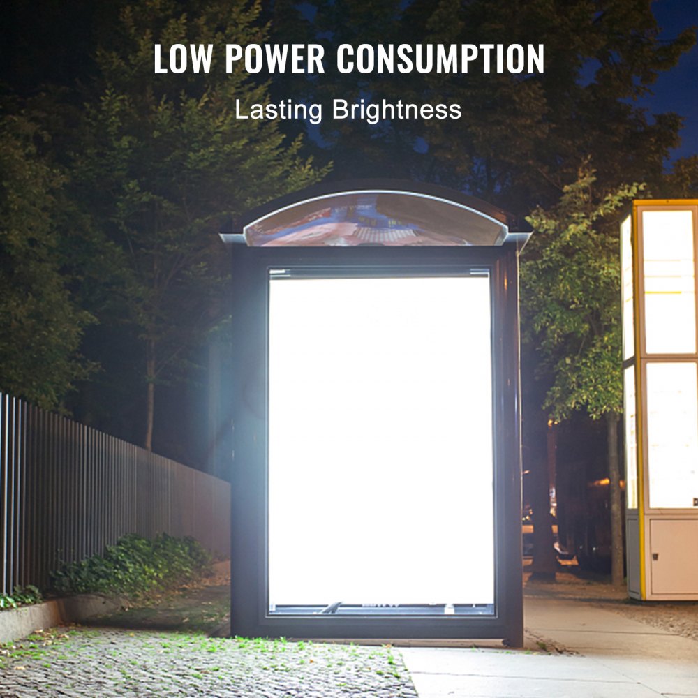 Vevor Led Leuchtrahmen Posterrahmen Leuchtdisplay Bilderrahmen 30x42 Cm Schwarz