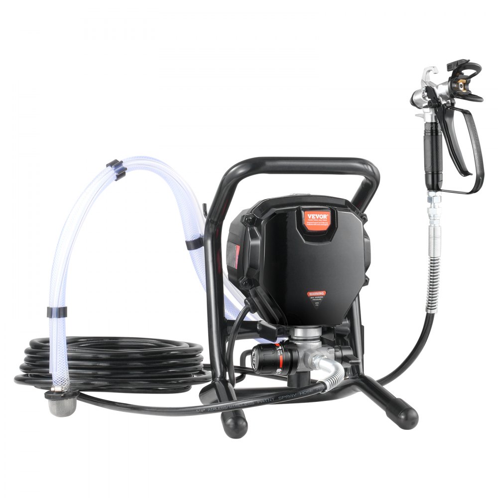VEVOR Tragbares Airless-Farbspritzgerät, 750 W, 3000 psi, Hocheffizientes Elektrisches Spritzgerät, Farbspritzgeräte Spritzlackiermaschine Hochdruck-Airless-Farbsprühsystem mit 7.6 m Schlauchlänge