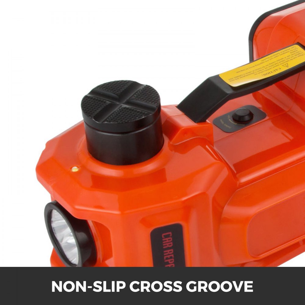 12V DC 6600 LBS 3T elektrischer hydraulischer Wagenheber, Aufblaspumpe, Schraubenschlüssel, 3-in-1-Werkzeugsatz