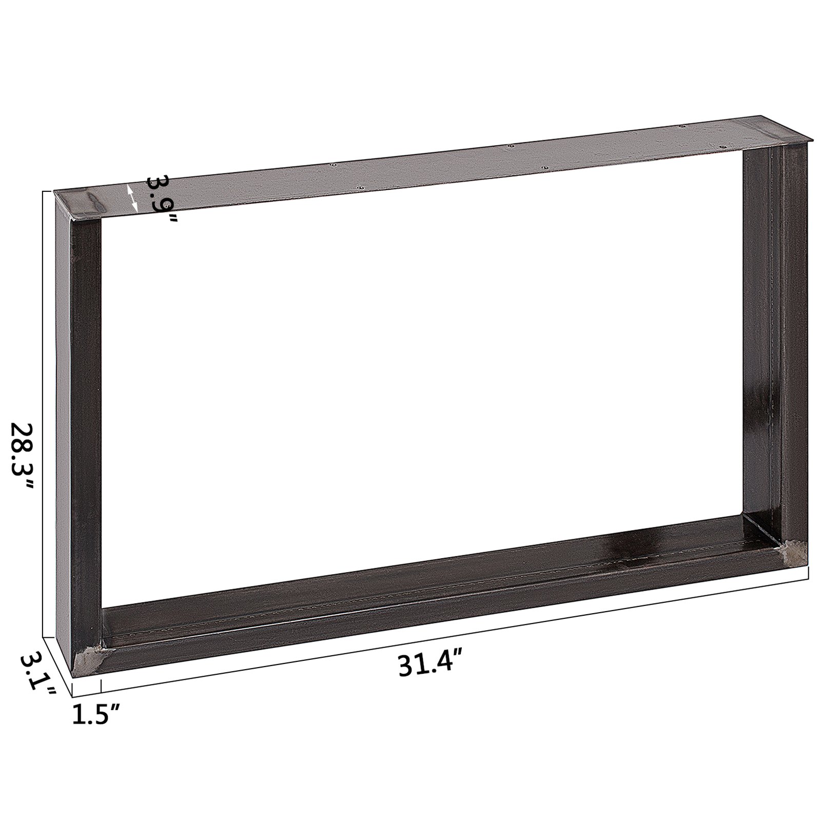 2 St. Tischgestell Tischfuß Tisch Kufen Tischbeine Kufengestell 72 X 80 Cm