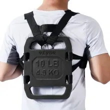 VEVOR Ruckgewichte Gusseisen Gewichtsplatte mit Griff Verstellbar Krafttraining