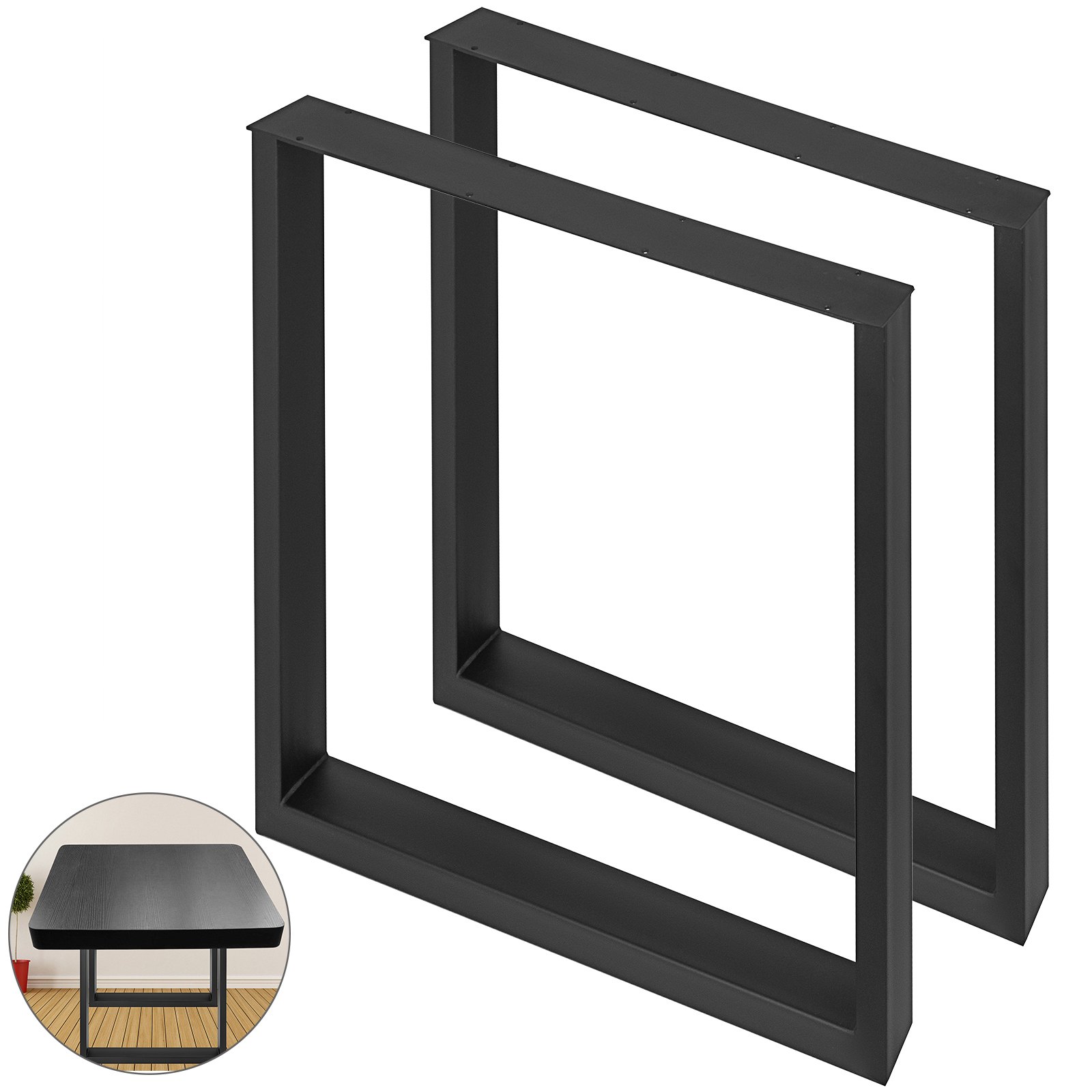 2x Tischbein Tischkufen Tischgestell 43 X 40 Cm Legs Industrial Stahlrahmen