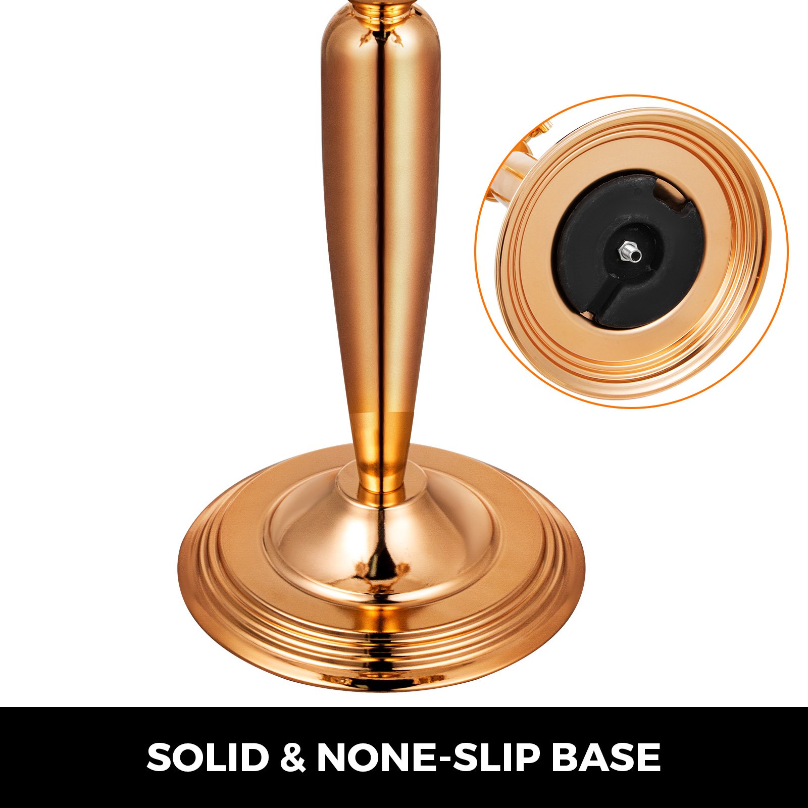 Kerzenständer 5-armig Kerzenleuchter Abendessen Kandelaber Aluminiumstruktur