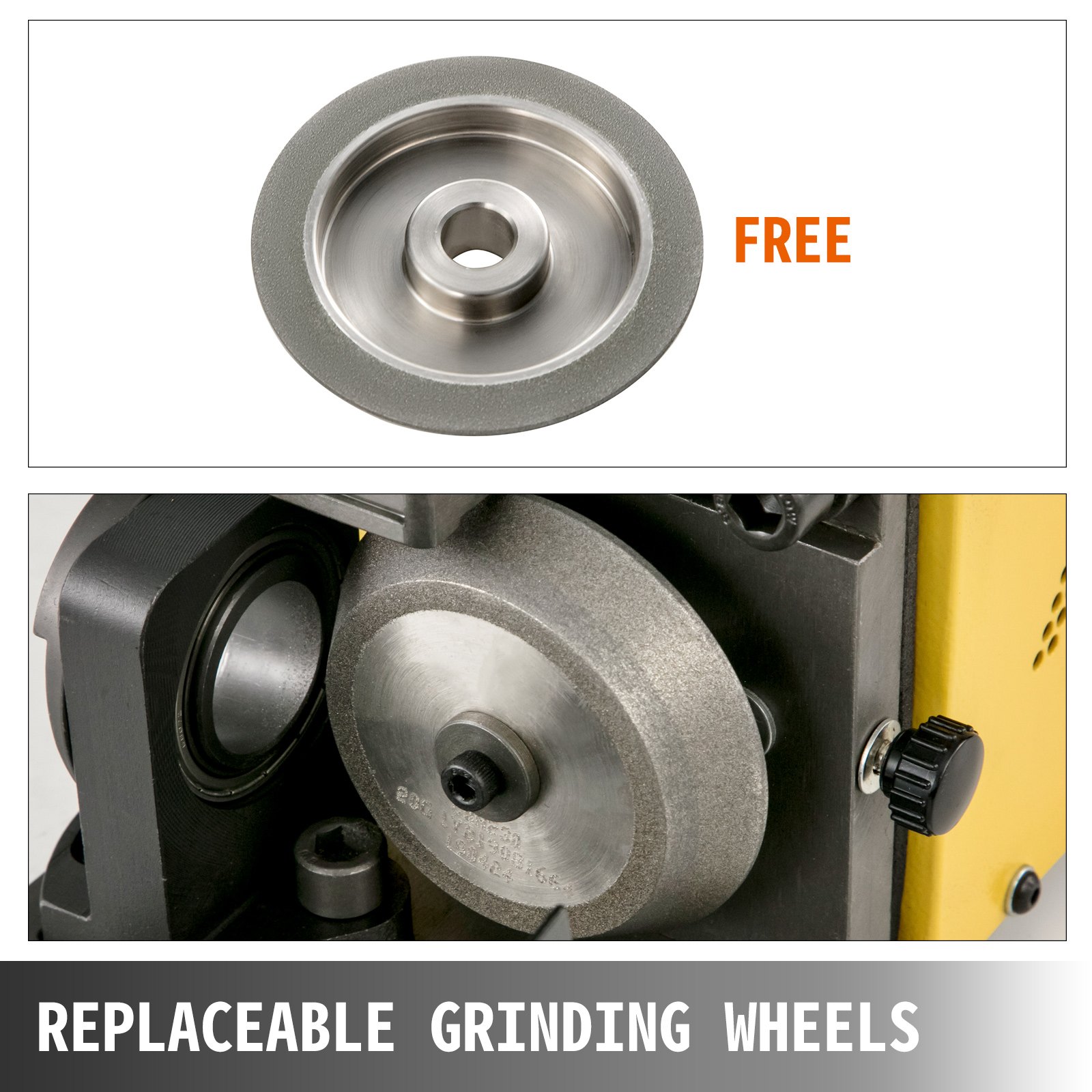 VEVOR Bohrerschleifmaschine Schärfmaschine Schleifer MR-20G Sharpen Maschine 3-20 mm