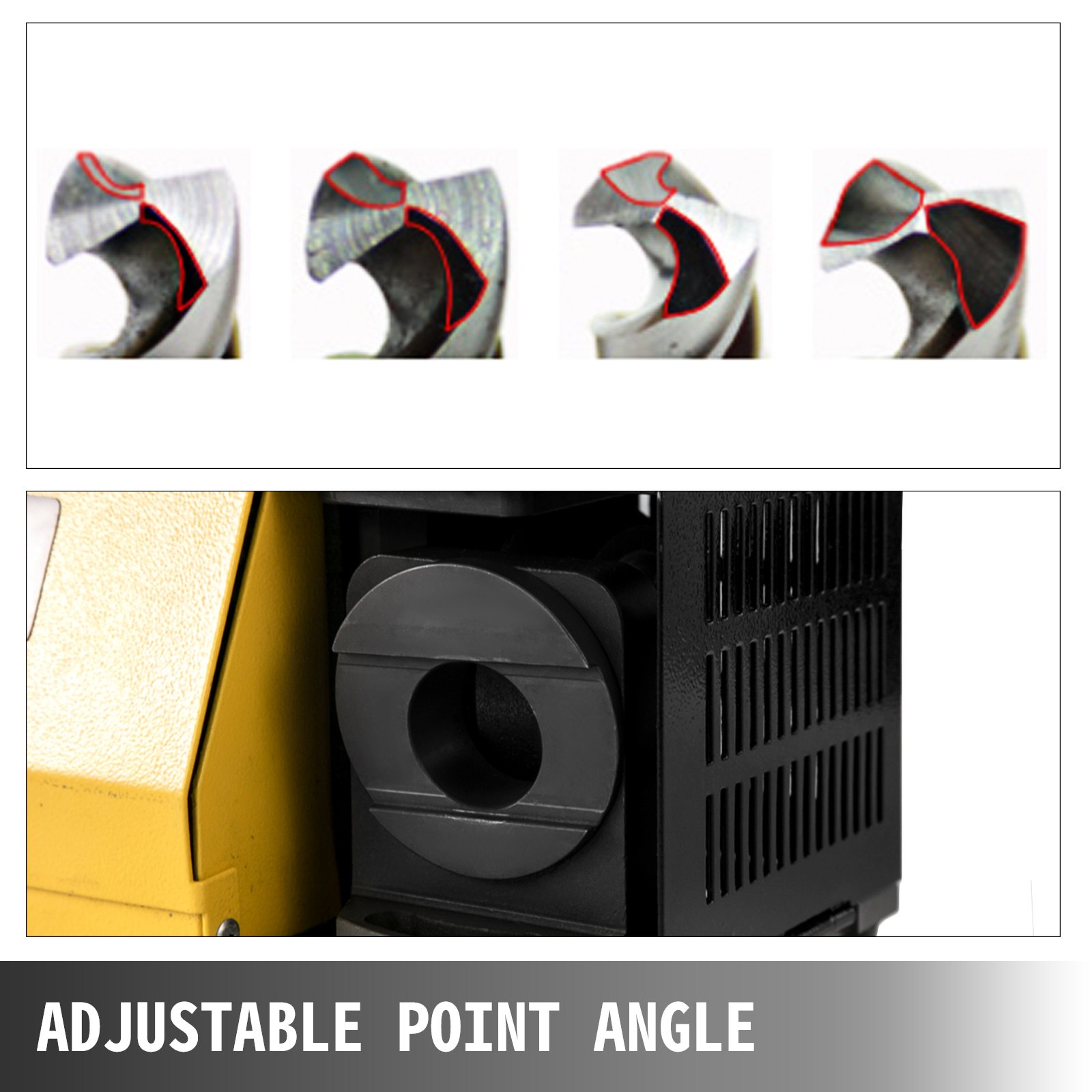 VEVOR Bohrerschleifmaschine Schärfmaschine Schleifer MR-20G Sharpen Maschine 3-20 mm