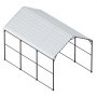 VEVOR Tent Garage 3x4.5x3.15 m, Garage Tent, Carport with Galvanized Steel Frame & Roof, Car Tent with Removable Side Walls, Multi-Purpose Car Shelter for Pickup Trucks, Boats, Cars & Tractors