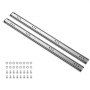 VEVOR Heavy Duty Drawer Slides, 75 cm 120.2 kg Load Side Mount Rails, for Cabinets, Kitchen, Workbench, RV, 3-Fold Full Extension Ball Bearing Rails, Carbon Steel, with Screws & Nuts, 1 Pair