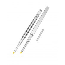 VEVOR 1 Paar Schubladenschienen mit Vollauszug 1117 mm, 226 kg Tragkraft, Schubladenführungen, Kugellager mit Sperre, seitlich montierte Teleskopschienen für Regale, Schränke, Industrieschubladen