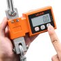 VEVOR Kranwaage 500 kg, Digitale Industriewaage mit Gehäuse aus Aluminiumguss & LCD-Display, Wildwaage 100-g-Teilung & 3-Stufiger, Abschaltautomatik, Hakenwaage, Zugwaage für Garagen, Werkstatt