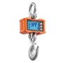 VEVOR Kranwaage 2000 kg, Digitale Hängewaage, Industriewaage mit Gehäuse aus Aluminiumguss & LCD-Display, 500-g-Teilung & 3-Stufiger Schalter, Fernbedienung, Hakenwaage für Garage & Fabrik