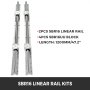 VEVOR Linearführung Linearschiene 1200mm SBR16 mit 4PCS SBR16UU Gleitblock Kugelumlaufspindel Linearschiene für 3D Drucker Cnc Maschine