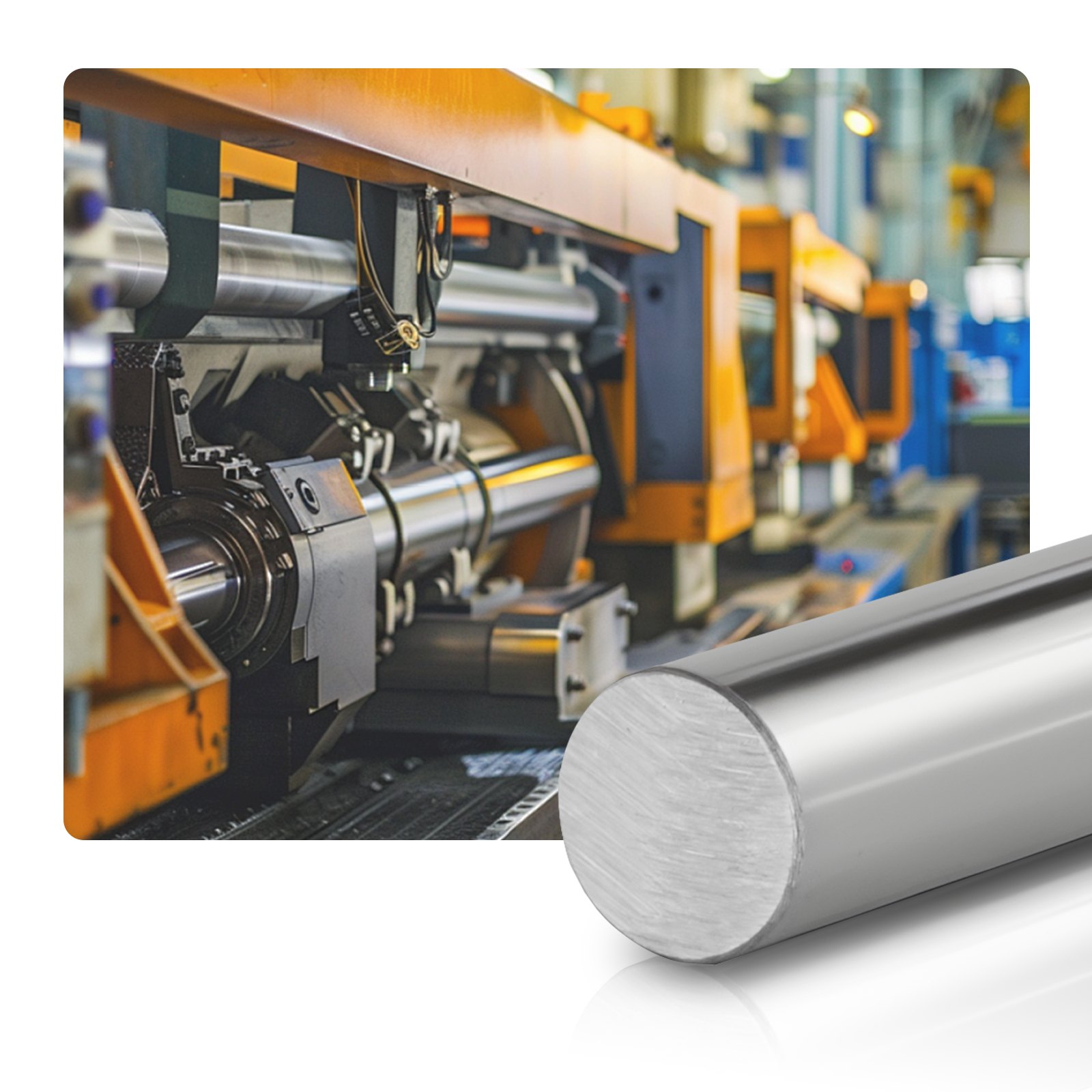 VEVOR Linearwellen, 20x1200 mm, Präzisionswelle aus SFC20-Kohlenstoffstahl, rostfrei & hochpräzise, Welle mit hoher Härte, Runde Stange für Schneid-, Schleif-, Fräs- & Bohrmaschinen, 2er-Pack