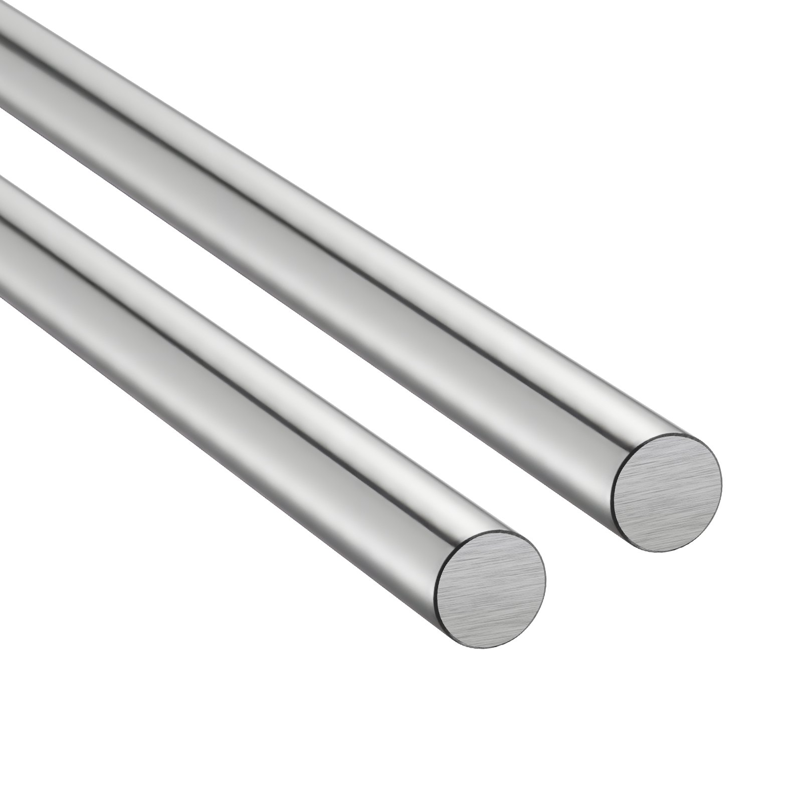 VEVOR 2PCS Linear Motion Rod, 25 mm x 1000 mm (0.98 x 39.4 in), SFC25 Carbon Steel Linear Rod Shaft, Anti Rust and High Precision, High Hardness Shaft, for Cutting Grinding Milling Drilling Machine