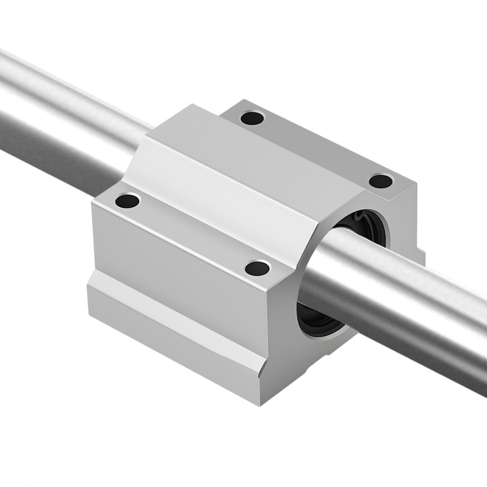 VEVOR Linear Rail Kit, SFC25, 2Pcs 1000 mm (39.4 inch) Linear Motion Guide Rails and 4Pcs Bearing Slide Blocks, for DIY Engraving Machine Lathe Milling Machine Slides, DIY Training Rocker Plate