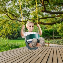 VEVOR Schaukelsitz Kleinkinder Hohe Rückenlehne Baby-Schaukel Grün Garten