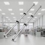 VEVOR Linearführungsschienen-Set, SFC20 1000 mm, 2 Stück 1000 mm SFC20-Führungsschienen, 4 Stück SC20-Gleitblöcke, 4 Stück Schienenstützen, Linearschienen und Lagersatz für automatisierte Ma