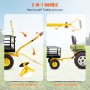 VEVOR Bollerwagen 112x75x27,8cm Transportwagen 544kg Belastbar Gartenwagen Stahlrahmen Gummiräder Gerätewagen 82cm Griff Handwagen Gartenkarre 2m Seil Ideal für Rasenflächen Höfe Strände Bauernhöfe