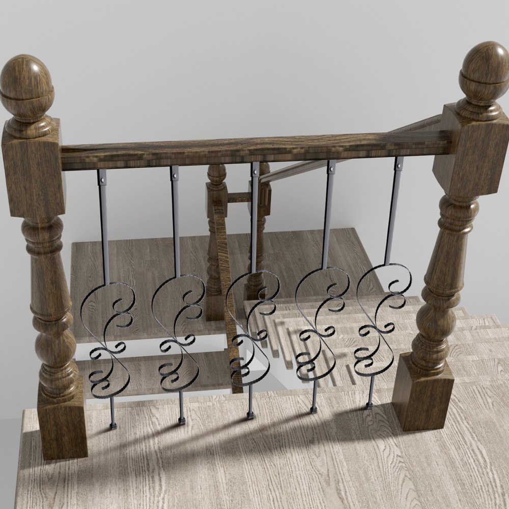 VEVOR Geländerstab Torstab Zierstab Zaunstab Verzinkter Stahl 185 x 20 x 1118 mm Balusters Treppenstab Treppensprossen Mattschwarz Ideal für Treppen und Handläufe im Innenbereich