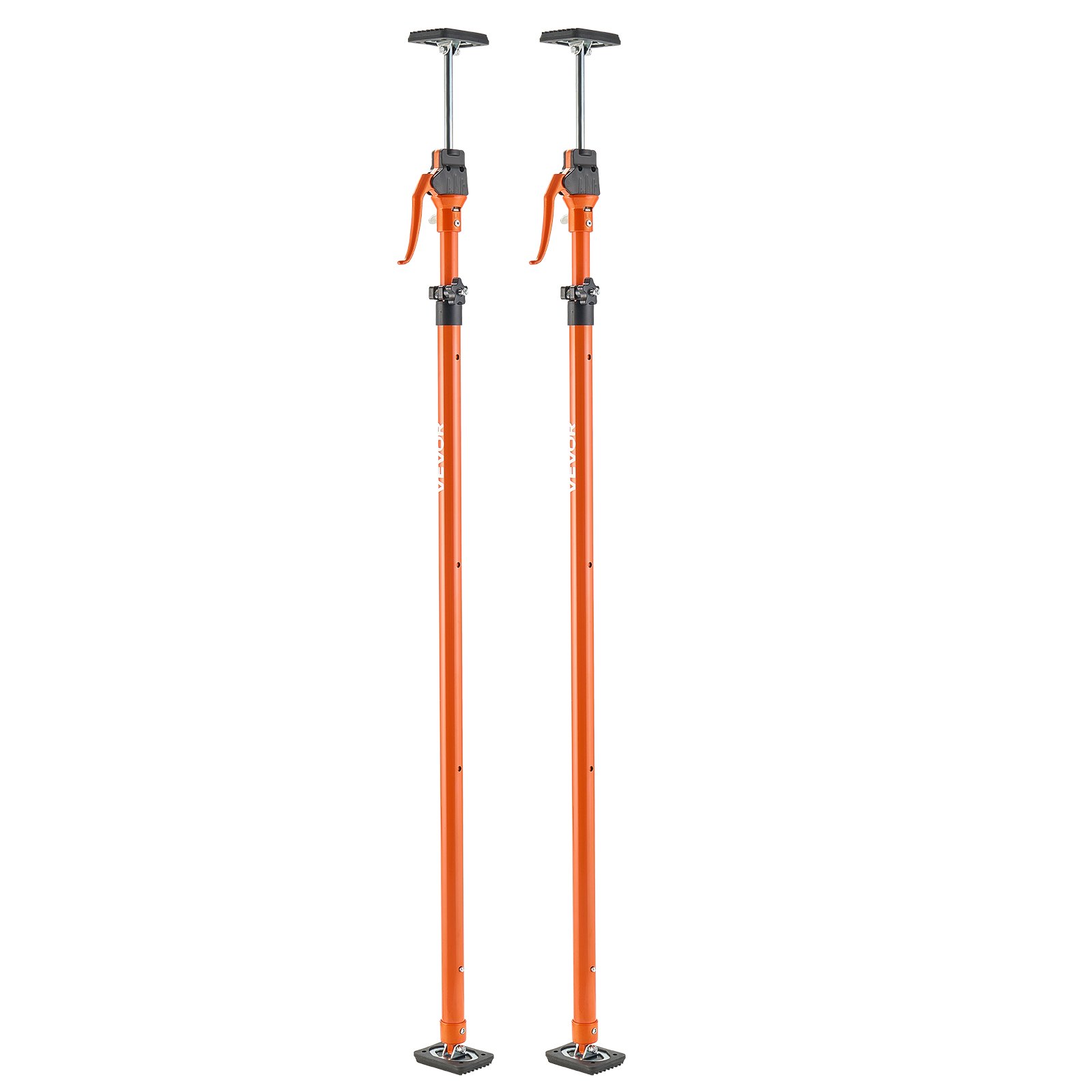 VEVOR Einhandstütze, 2 Stk., Deckenstütze 125–291cm, Teleskopstütze aus Stahl, Montagestütze bis zu 90kg Kapazität zum Installieren von Schränken, Anheben von Trockenbauwänden, Frachtstangen