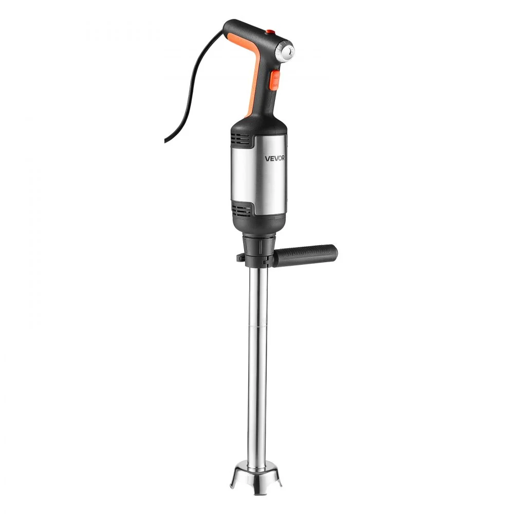 VEVOR Commercial Immersion Blender, 750W, 53 cm, Heavy-Duty Hand Mixer for Restaurant, Handheld Stick for Soups & Sauces, Pure-Copper Motor, Variable Speed, Stainless Steel 3-Blade Head, Handle