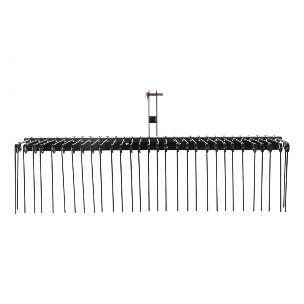 VEVOR Anhängerechen, 1830 mm Anhänge-Vertikutierer mit 32 Stahlzinken, Rasenrechen zur Befestigung an Kategorie 1, 3-Punkt-Aufhängung für Traktor, für Blätter, Tannennadeln, Stroh und Gras