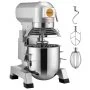 VEVOR Kommerzieller Küchenmixer, 18,7 l kommerzieller Standmixer mit 3 einstellbaren Geschwindigkeiten, 1100 W Teigmixer mit Edelstahlschüssel und 3 Mixaufsätzen, ideal für Restaurant, Bäckerei, Konditorei, Café