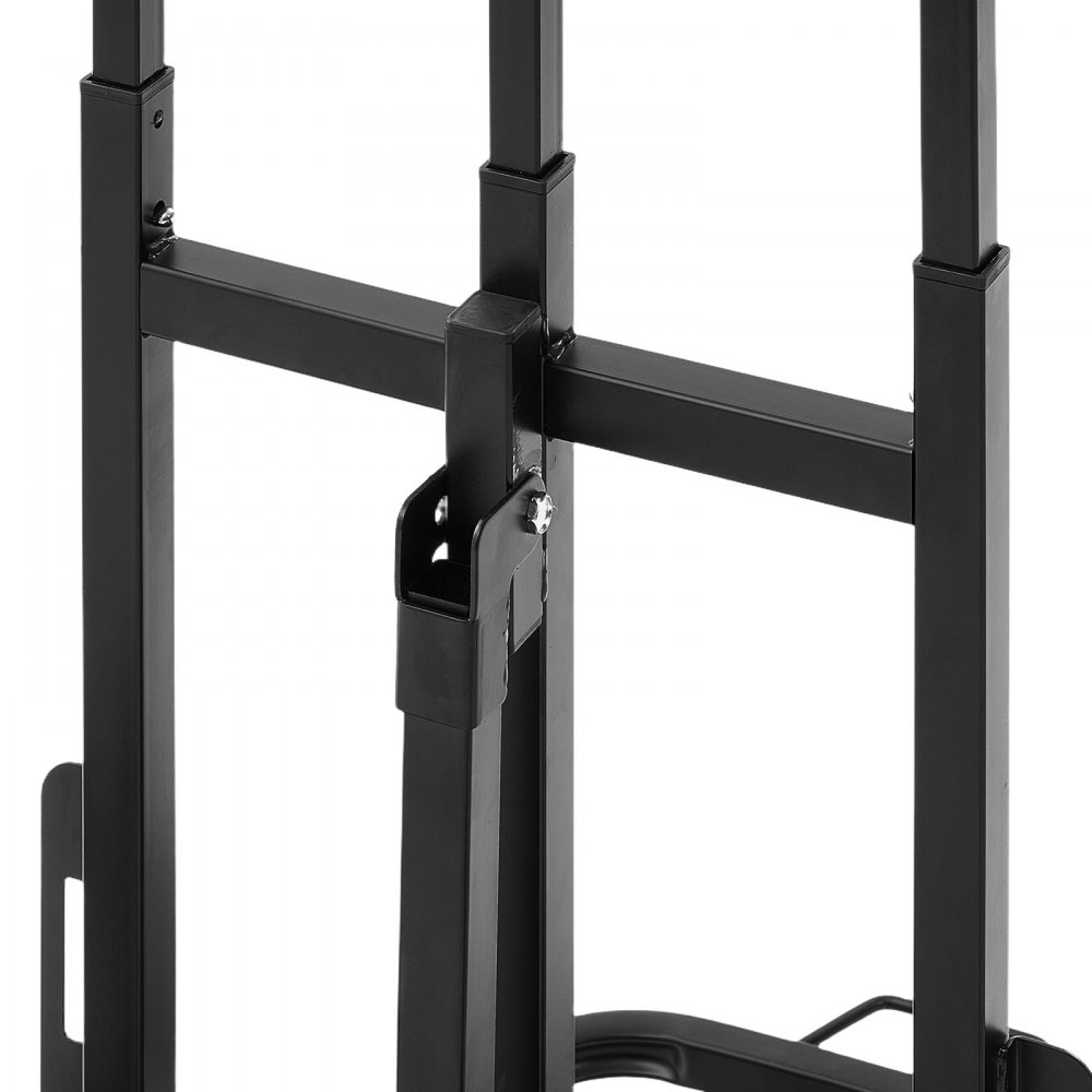 VEVOR Stair Climbing Cart, 100 kg Stair-Climbing Capacity, Heavy-Duty Folding Trolley Cart with Telescoping Handle, 6 Wheels and 2 Bungee Cords, Stair Climber Dolly for Home, Groceries, Warehouse