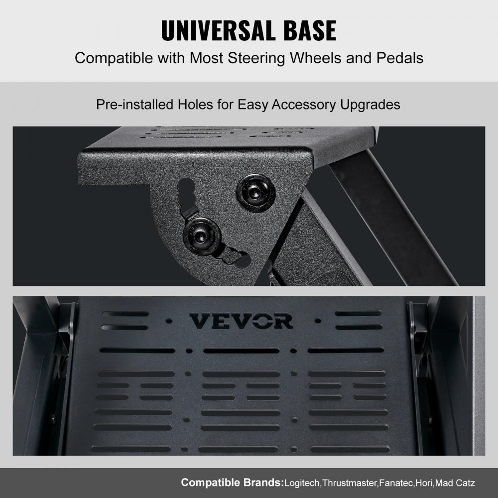 VEVOR Gamesitz 600–755mm Spielsitz aus Stahlrahmen und PVC