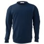VEVOR Langarmshirt, flammhemmend, leichte, 7 oz atmungsaktive Baumwolle, Arbeitskleidung für Herren mit Vorschrumpfbehandlung & Tasche, für Schweißer, Elektriker, Marineblau, 2XL