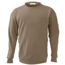 VEVOR flammhemmendes Langarmshirt, leichte, atmungsaktive Baumwolle (7 oz), feuerhemmende Arbeitskleidung für Herren mit Vorschrumpfbehandlung und Tasche, für Schweißer, Elektriker, hellbraun L