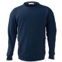 VEVOR flammhemmende Langarmshirt, leichte, atmungsaktive Baumwolle (7 oz), feuerhemmende Arbeitskleidung für Herren mit Vorschrumpfbehandlung und Tasche, für Schweißer, Elektriker, Marineblau L