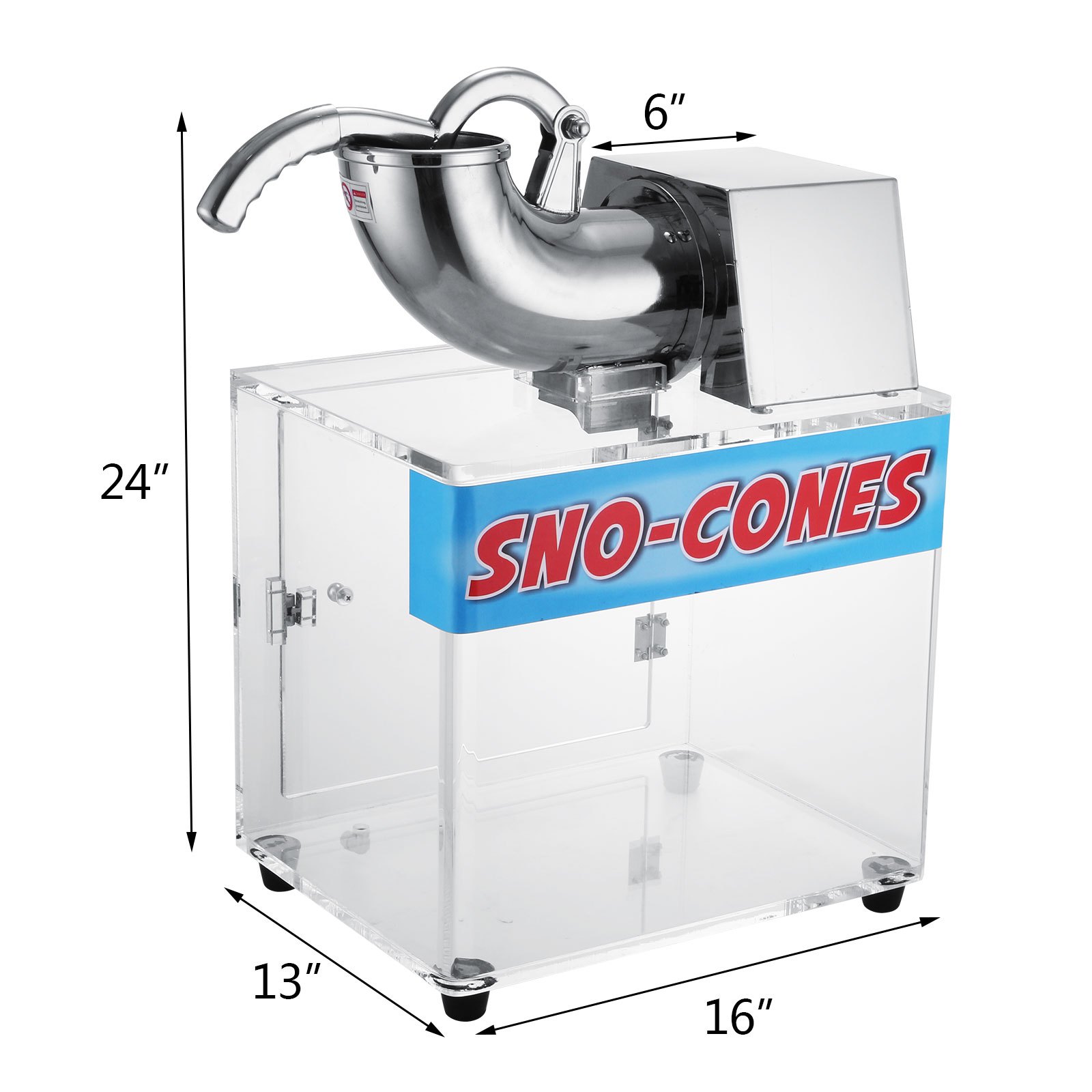 Kommerzieller Eisrasierer Schneekegel Maschine Elektrisch Schneeflocke 180kg/h