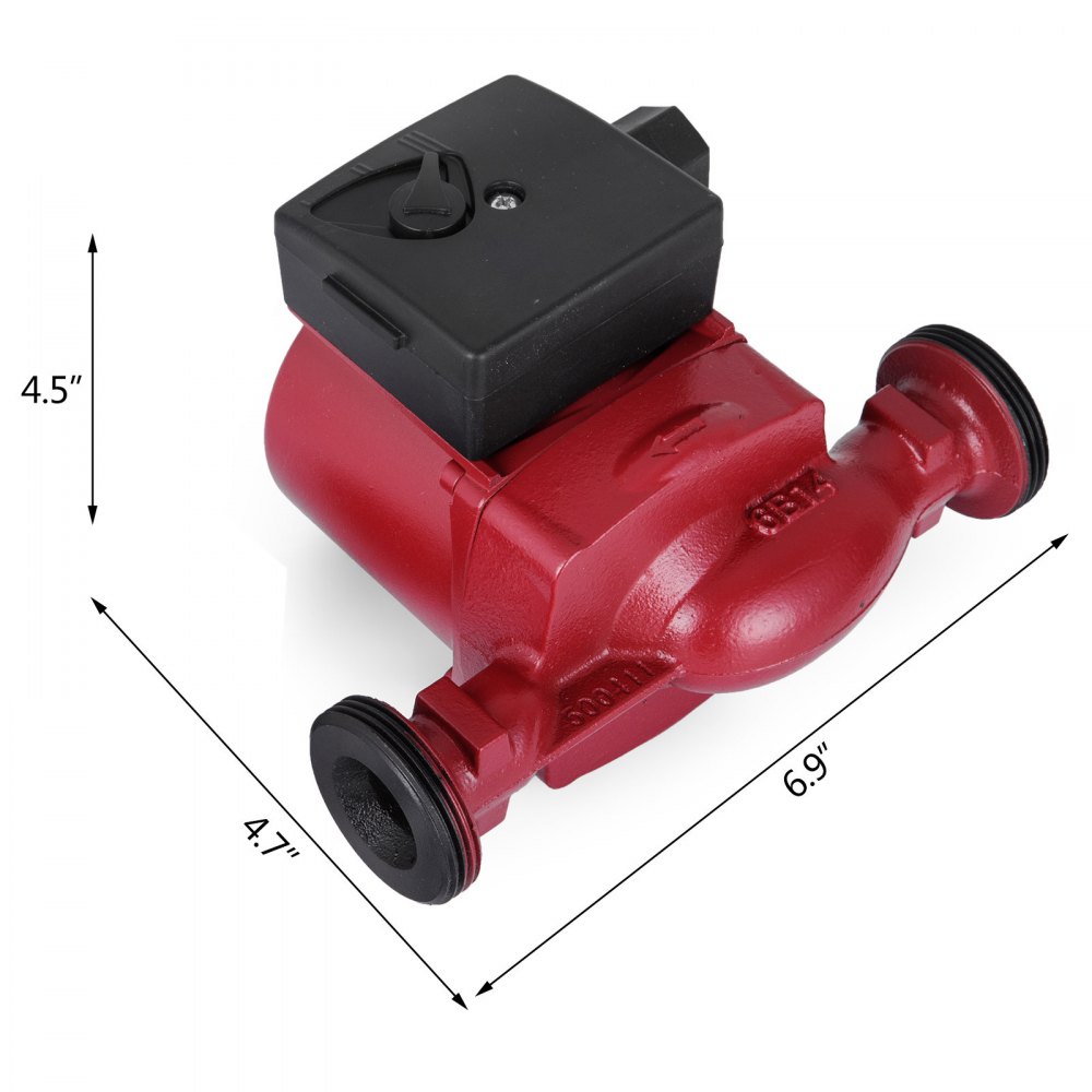 Neuer 3-Speed Druckerhöhungspumpe LPS25-8 Rot Für Warmwasser Heizsystem