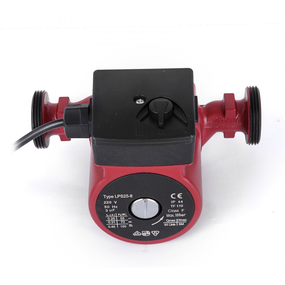 Neuer 3-Speed Druckerhöhungspumpe LPS25-8 Rot Für Warmwasser Heizsystem