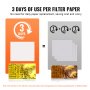 VEVOR Fritteusen-Filterpapier, 100 Blatt, 49 x 40,9 cm, Ersatz-Fritteusen-Filterblätter für 18 l/38 l gewerbliche mobile Fritteusen-Filtermaschine, für Restaurants, Fast-Food-Shops, Karnevals-Konzess