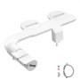 VEVOR Bidet Attachment for Toilet, Self-Cleaning Bidet Toilet Seat Attachment - Dual Retractable Nozzles, Adjustable Water Pressure, Easily Installed Cold Water Sprayer for Rear Feminine Wash, White