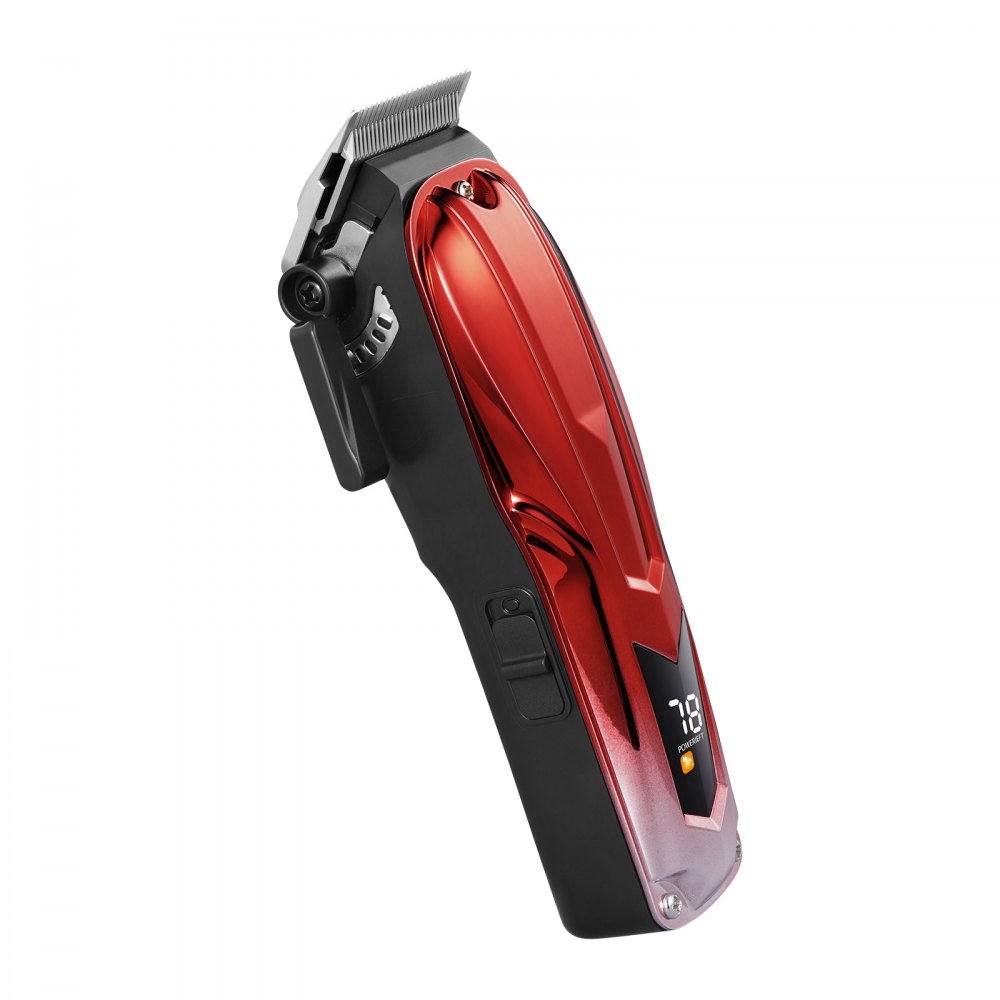 VEVOR Professioneller Haarschneider für Männer, kabelloser Friseurschneider mit bürstenlosem 6800-U/min-Motor und LED-Anzeige, Haarschneideset für Männer mit 8 Führungskämmen für den Heimfriseur, ideales Geschenk für den Ehemann