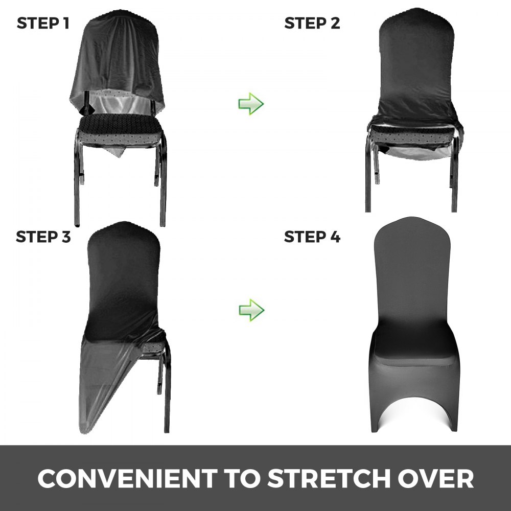 100x Universell Stuhlhussen Stretch Stuhl Formal Decotation Elastisch