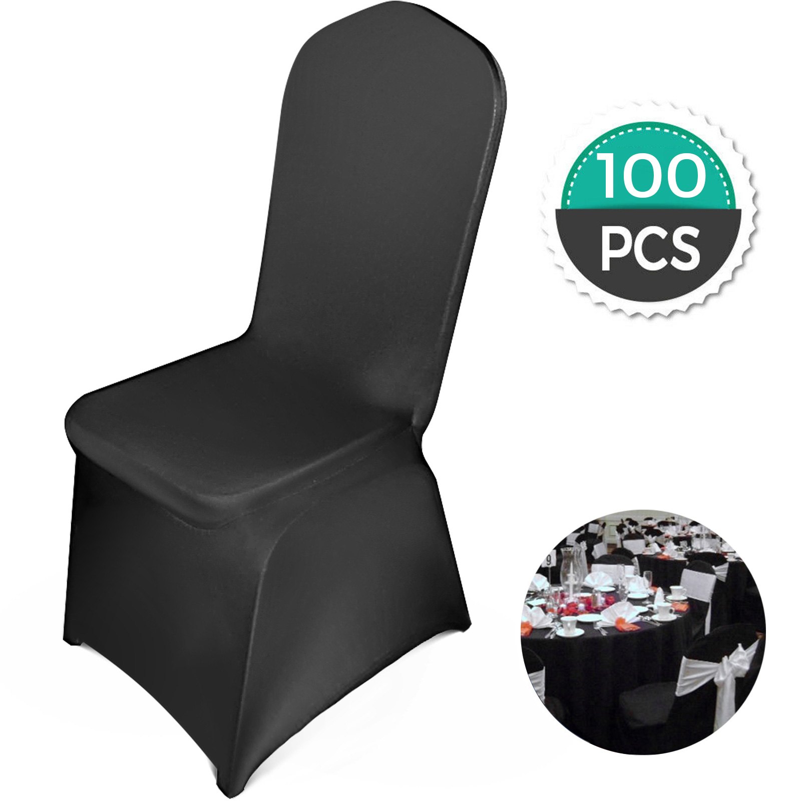 100x Universell Stuhlhussen Stretch Stuhl Formal Decotation Elastisch