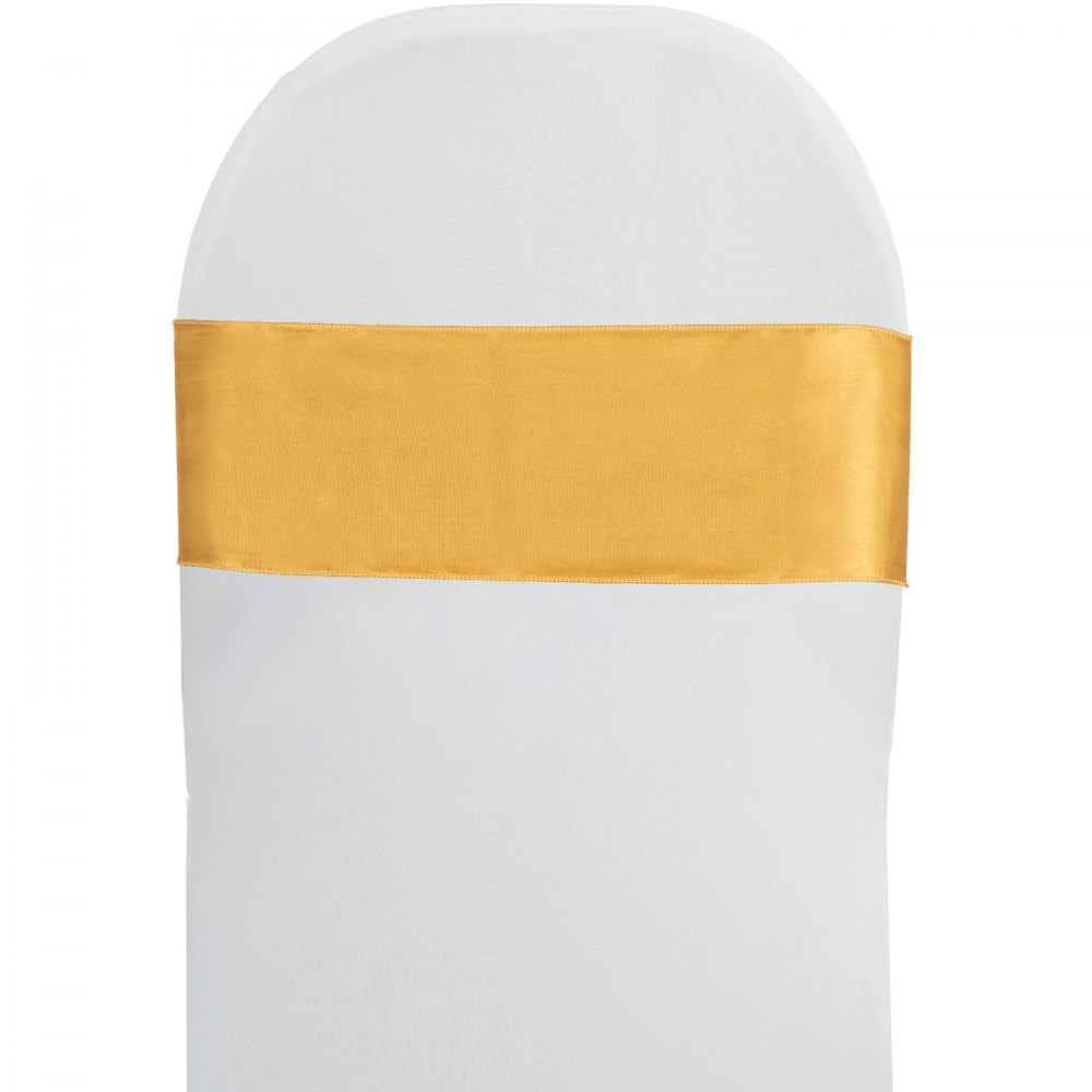 100pcs Satin Spandex Stuhlschleifen Stuhl Schärpe Hochzeit Bankett Partei
