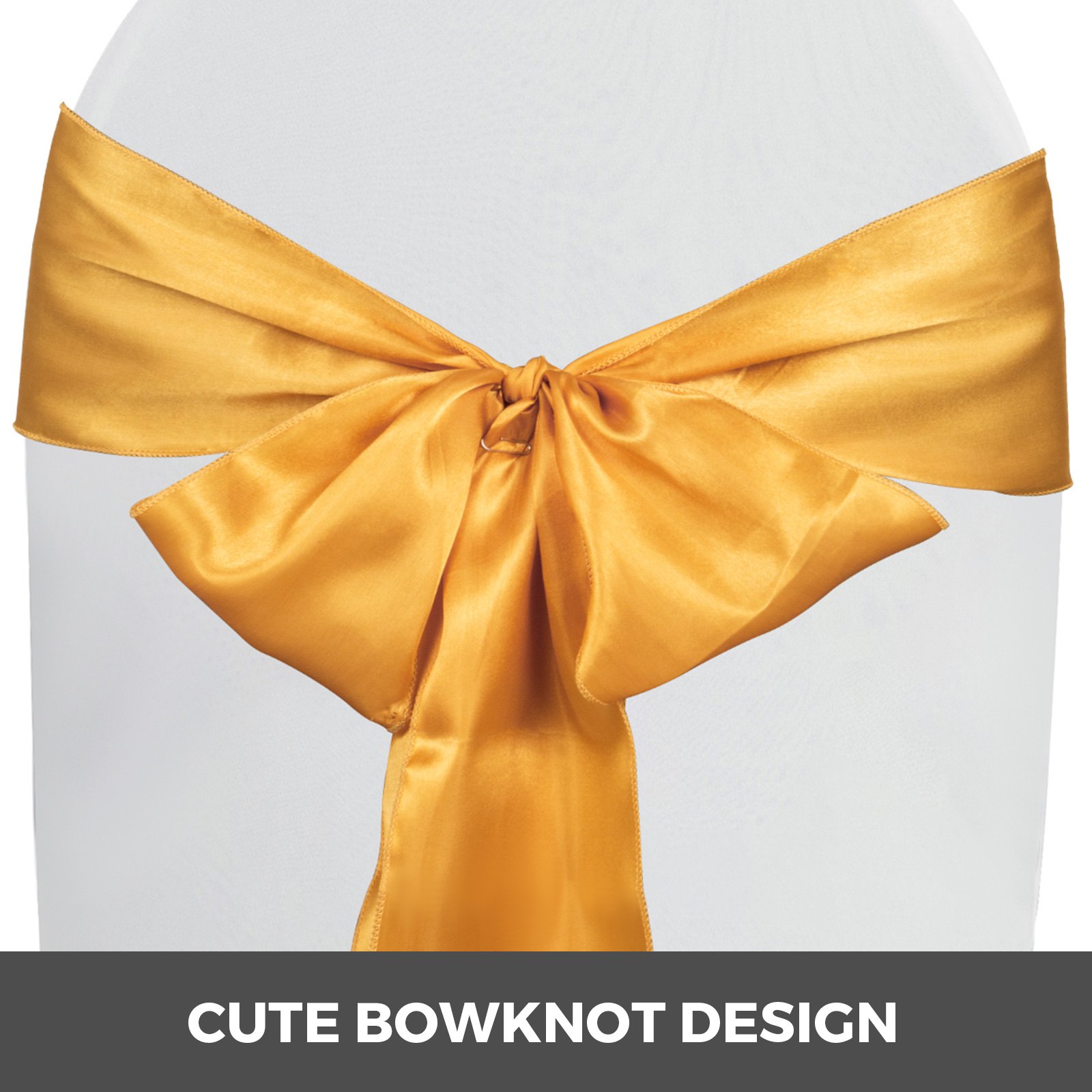 100pcs Satin Spandex Stuhlschleifen Stuhl Schärpe Hochzeit Bankett Partei