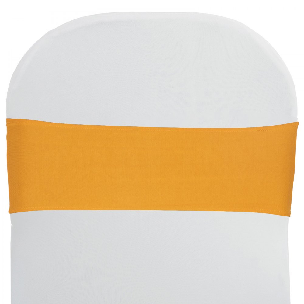 100pcs Stuhlschleifen Stretch Schleifen Stuhlhussen Jahrestag Stuhlbänder