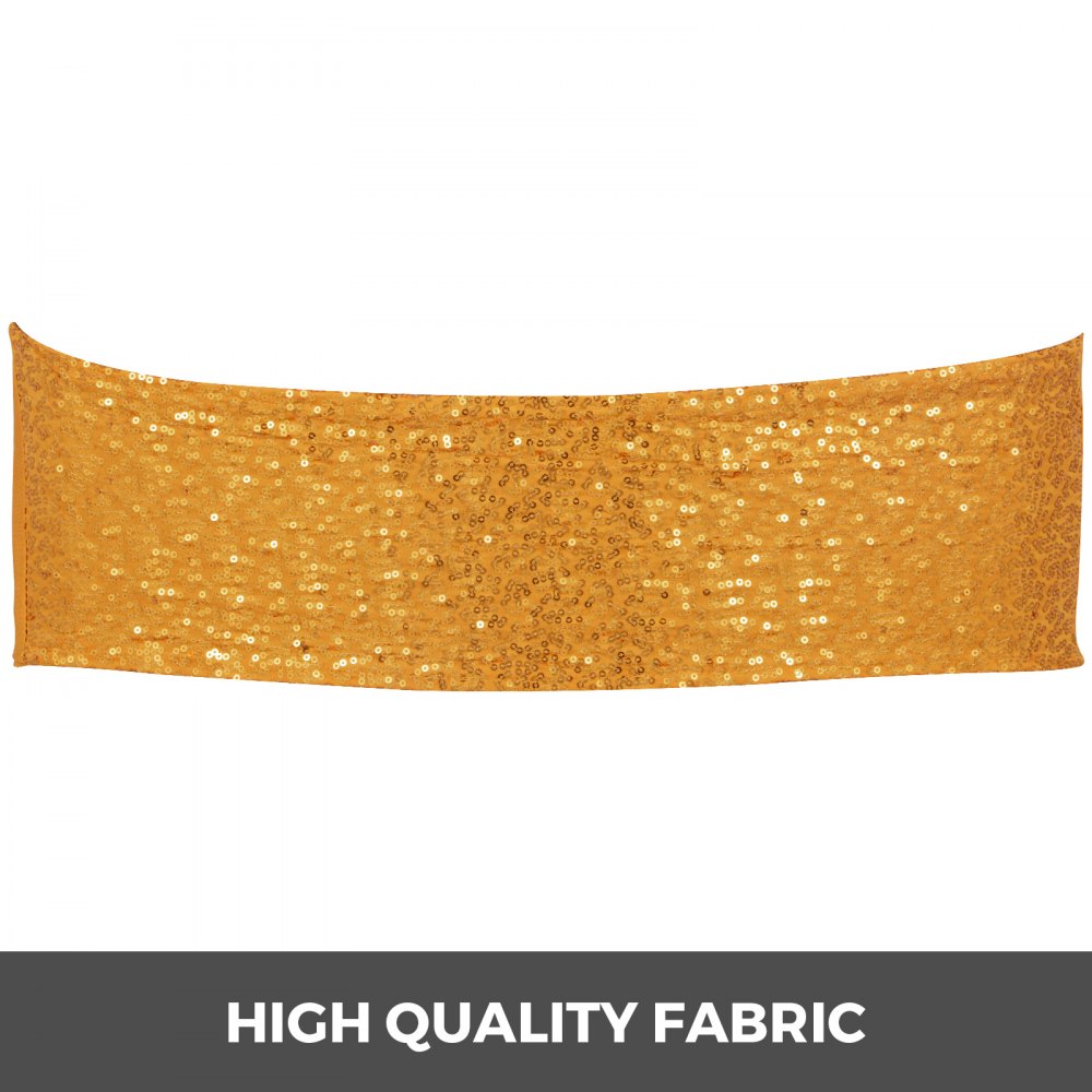 100pcs Stuhlschleifen Stretch Schleifen Stuhlhussen Jahrestag Stuhlbänder