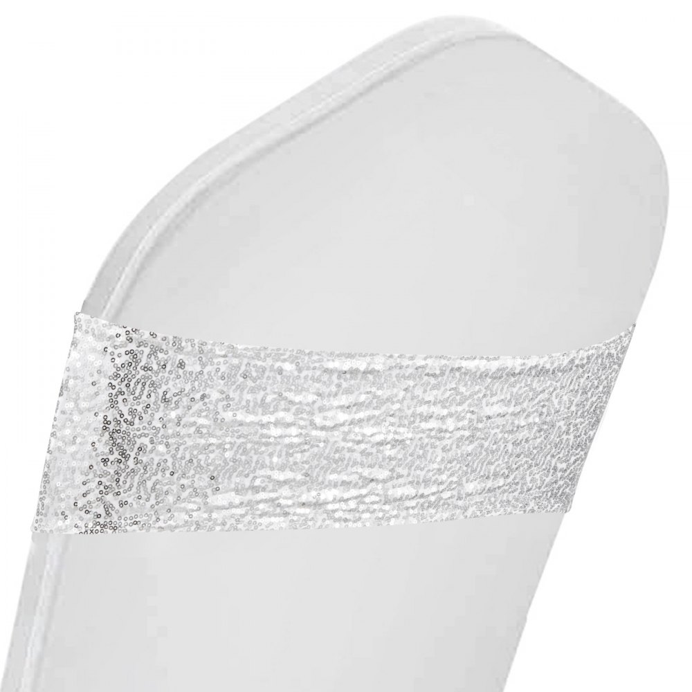 100pcs Stuhlschleifen Stretch Schleifen Stuhlhussen Schutzhülle Elastisch