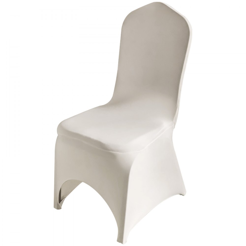 100x Stuhlhussen Stretch Elfenbein Stuhlbezug Stuhlüberzug Feiern Spandex Feiern