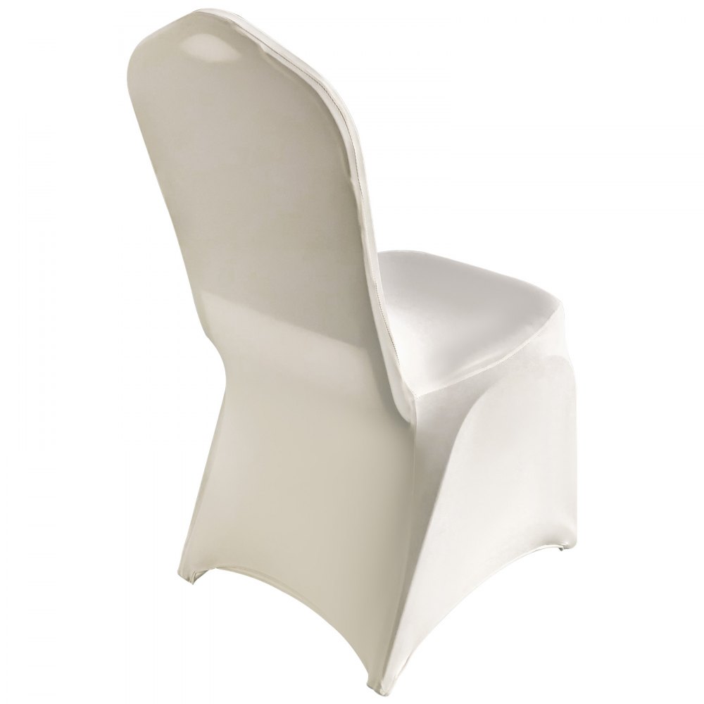100x Stuhlhussen Stretch Elfenbein Stuhlbezug Stuhlüberzug Feiern Spandex Feiern