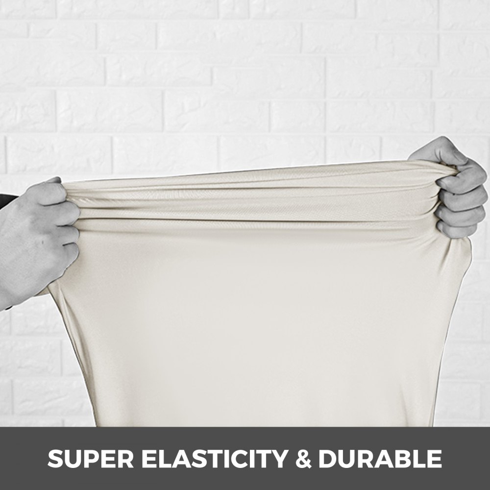 100x Stuhlhussen Stretch Elfenbein Stuhlbezug Stuhlüberzug Feiern Spandex Feiern